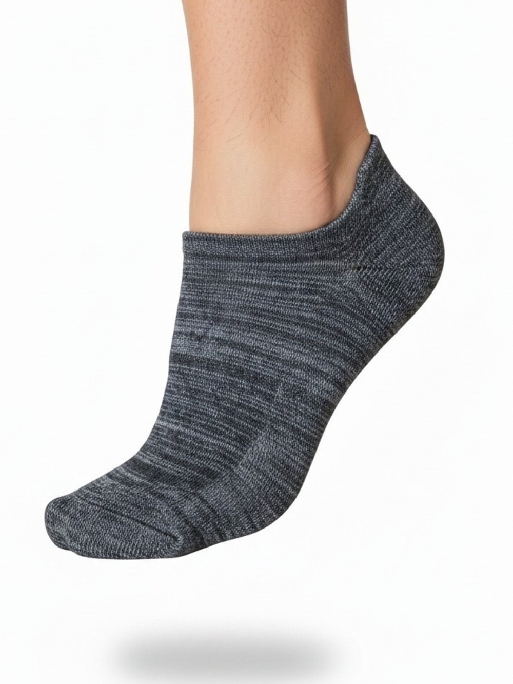 Skechers Low Cut Ankle Socks Black Gray 4 Pair #SOK3